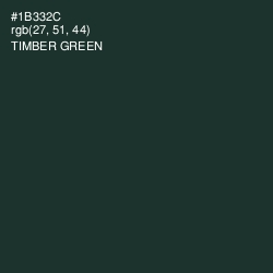 #1B332C - Timber Green Color Image