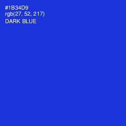 #1B34D9 - Dark Blue Color Image