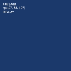 #1B3A6B - Biscay Color Image
