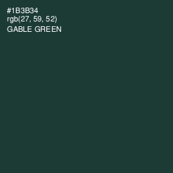 #1B3B34 - Gable Green Color Image