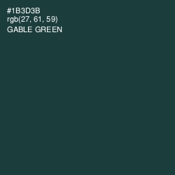 #1B3D3B - Gable Green Color Image