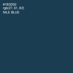 #1B3D52 - Nile Blue Color Image