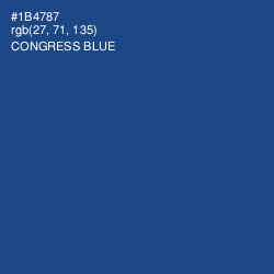 #1B4787 - Congress Blue Color Image