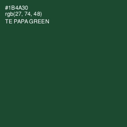 #1B4A30 - Te Papa Green Color Image