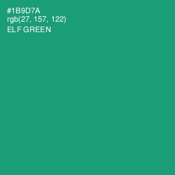 #1B9D7A - Elf Green Color Image