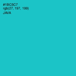 #1BC5C7 - Java Color Image