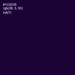 #1C0335 - Haiti Color Image