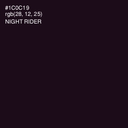 #1C0C19 - Night Rider Color Image