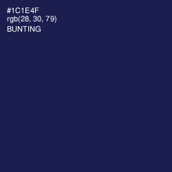 #1C1E4F - Bunting Color Image