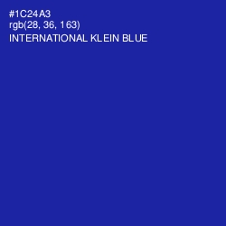 #1C24A3 - International Klein Blue Color Image