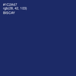 #1C2A67 - Biscay Color Image