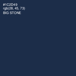 #1C2D49 - Big Stone Color Image