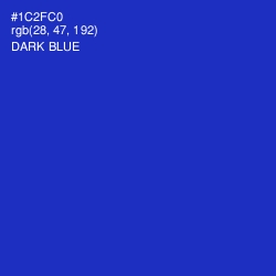#1C2FC0 - Dark Blue Color Image
