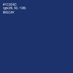 #1C326C - Biscay Color Image