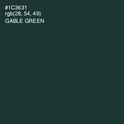 #1C3631 - Gable Green Color Image