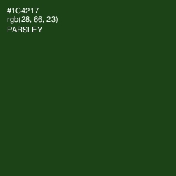 #1C4217 - Parsley Color Image