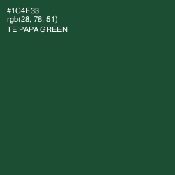 #1C4E33 - Te Papa Green Color Image