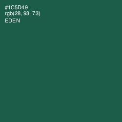#1C5D49 - Eden Color Image