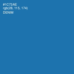 #1C73AE - Denim Color Image