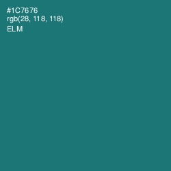 #1C7676 - Elm Color Image
