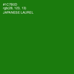 #1C7B0D - Japanese Laurel Color Image