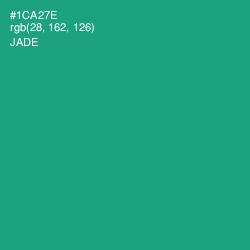 #1CA27E - Jade Color Image