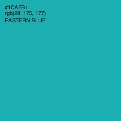 #1CAFB1 - Eastern Blue Color Image