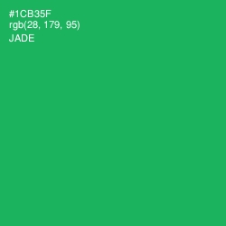 #1CB35F - Jade Color Image
