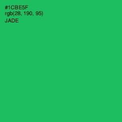 #1CBE5F - Jade Color Image