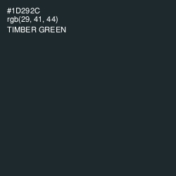 #1D292C - Timber Green Color Image