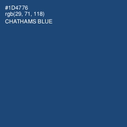 #1D4776 - Chathams Blue Color Image