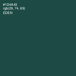 #1D4A45 - Eden Color Image
