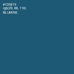 #1D5874 - Blumine Color Image