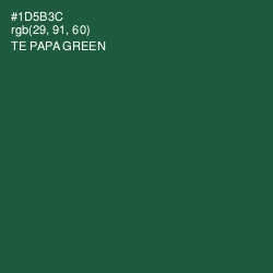 #1D5B3C - Te Papa Green Color Image
