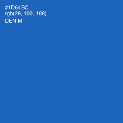 #1D64BC - Denim Color Image