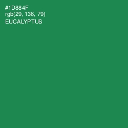 #1D884F - Eucalyptus Color Image