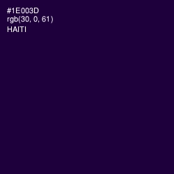 #1E003D - Haiti Color Image