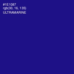 #1E1087 - Ultramarine Color Image
