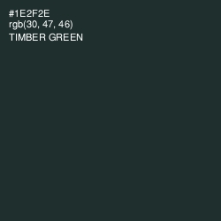 #1E2F2E - Timber Green Color Image
