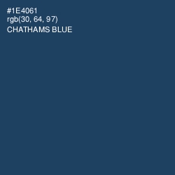 #1E4061 - Chathams Blue Color Image