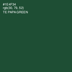 #1E4F34 - Te Papa Green Color Image