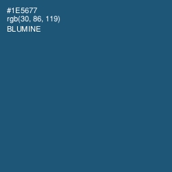 #1E5677 - Blumine Color Image