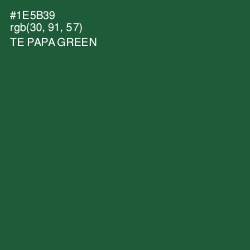 #1E5B39 - Te Papa Green Color Image