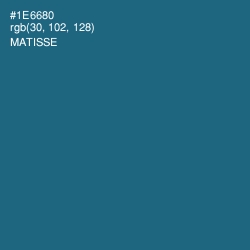 #1E6680 - Matisse Color Image