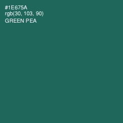 #1E675A - Green Pea Color Image