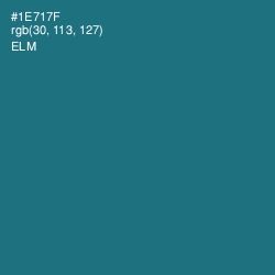 #1E717F - Elm Color Image