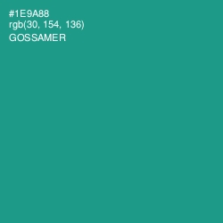 #1E9A88 - Gossamer Color Image