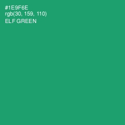 #1E9F6E - Elf Green Color Image