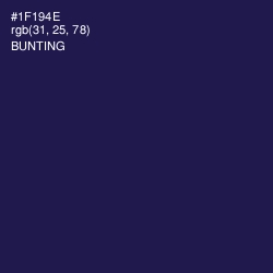 #1F194E - Bunting Color Image