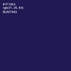 #1F1954 - Bunting Color Image